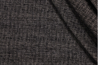 Dudley Woven Chenille Upholstery Fabric in Black Pepper