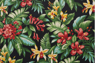 Richloom Panama Printed Polyester Outdoor Fabric in Midnight 