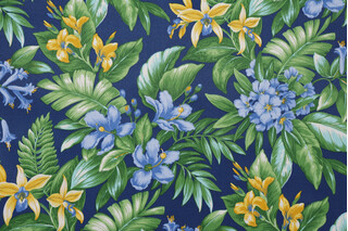 Richloom Panama Printed Polyester Outdoor Fabric in Pacific 