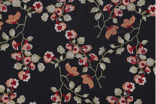 Valiant Fabrics Anastasia Embroidered Drapery Fabric in Opal 