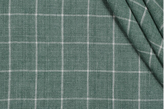 P Kaufmann Bennet Woven Linen Decorator Fabric in Basil 