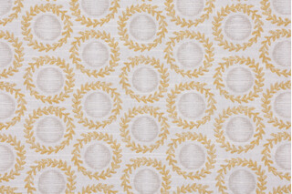 PK Lifestyles Nesting Printed Cotton Drapery Fabric in Gold 
