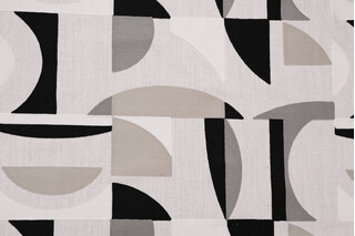 PK Lifestyles Angling Embroidered Drapery Fabric in Shadow 