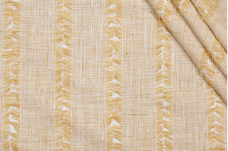 P Kaufmann On The Fringe Woven Upholstery Fabric in Dandelion 