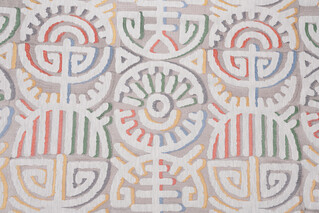 P Kaufmann Festival Embroidered Drapery Fabric in Carnival 