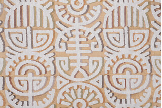 P Kaufmann Festival Embroidered Drapery Fabric in Sunglow 