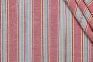 Rosalyn Stripe Moire Decorator Fabric in Multi 