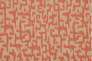 Anna French Slavisa AW26124 Woven Cotton Decorator Fabric in Orange for Thibaut 