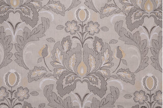 Anna French Trumpet Embroidery AW26118 Embroidered Decorator Fabric in Natural 