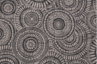 Covington Wheeling Woven Upholstery Fabric in 936-Black/Tan 