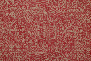Covington Normandy Damask Upholstery Fabric in 318-Persimmon 