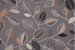 Covington Carson Printed Cotton Drapery Fabric in 915-Urban Grey 