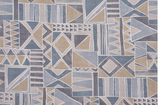 Magnolia Home Xanadu Printed Cotton Drapery Fabric in Tranquil 