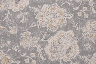Magnolia Home Seabrook Printed Cotton Drapery Fabric in Metal 