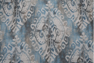 Covington Soledad Printed Linen Blend Drapery Fabric in 50-Nile 