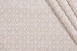 Hamilton Mozart Velvet Upholstery Fabric in Oyster 