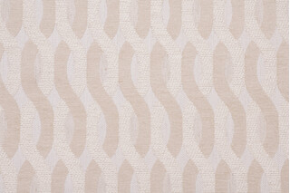 Hamilton Carnegie Woven Chenille Upholstery Fabric in Ivory 