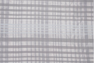 Delphine Sheer 116 inch Woven Drapery Fabric in Gravel 