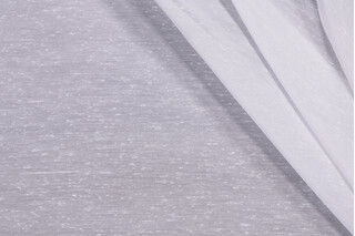 Spectacular Sheer 116 inch Woven Drapery Fabric in White 