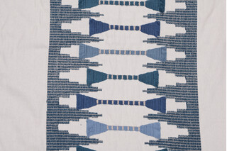 P Kaufmann Le Souk Embroidered Drapery Fabric in Lapis 