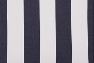 Sunbrella Stripe Woven Solution Dyed Acrylic Outdoor Fabric in Navy 