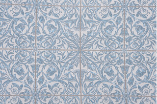 Sunbrella Provincial Woven Solution Dyed Acrylic Outdoor Fabric in Azure 