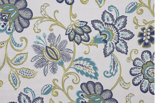 Sunbrella Floral Woven Solution Dyed Acrylic Outdoor Fabric in Island 