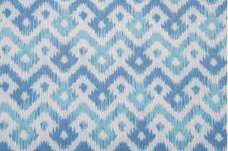 Mill Creek Nixie Printed Polyester Outdoor Fabric in Neptune 