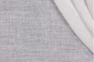 Carrara 114 inch Sheer Drapery Fabric in Ivory