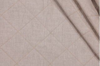 Anna French Prussia Quilt AW9109 Quilted Decorator Fabric in Natural for Thibaut