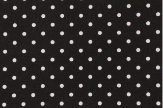 Premier Prints Mini Dot Printed Poly Outdoor Fabric in Black 