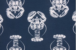 Premier Prints Lobster Printed Poly Outdoor Fabric in Oxford