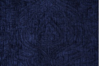 Sample of Merrimac - Barrow M9179-5681 Chenille Upholstery Fabric in Sapphire
