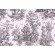 Premier Prints Colonial Toile Printed Cotton Drapery Fabric in Black 