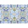Genevieve Gorder Folk Damask Printed Cotton Drapery Fabric in Seaspray 