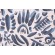 Sample of Lacefield Lino-Chatham White Printed Cotton Blend Drapery Fabric in Cobalt 