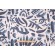 Sample of Lacefield Lino-Chatham White Printed Cotton Blend Drapery Fabric in Cobalt 
