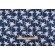 Terrasol Palmetto Printed Polyester Outdoor Fabric in Navy 