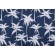 Terrasol Palmetto Printed Polyester Outdoor Fabric in Navy 