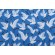 Novogratz Block Cranes Printed Polyester Outdoor Fabric in Cobalt 