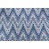Williamsburg Bray Flamestitch Printed Cotton Twill Drapery Fabric in Indigo 