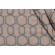 Hexagon Lattice Embroidered Drapery Fabric in Steel
