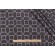 Octagon Fret Embroidered Drapery Fabric in Graphite