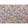 Sample of Hexagon Printed Polyester Drapery Fabric in Multi 