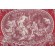 Thibaut Biltmore F97313 Printed Cotton Drapery Fabric in Red on Coral
