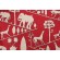 Sample of Braemore Jungle Walk Printed Cotton Drapery Fabric in Cardinal 