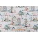 Hamilton Okayama Printed Cotton Drapery Fabric in Flax 