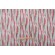 PK Lifestyles All Lined Up Printed Polyester Outdoor Fabric in Coral 