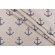 SunReal Boat Anchor Printed Outdoor Fabric in Navy 