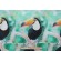 Toucan Printed Polyester 18x18 Inch Pillow Square Outdoor Fabric in Multi